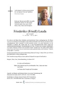 Friederike (Friedl) Lauda